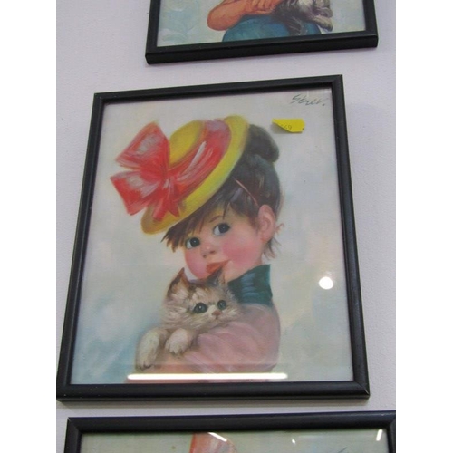 83 - RETRO, 4 framed print Child portraits by Strev