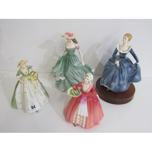 94 - DOULTON FIGURES, collection of 3 Royal Doulton figures including 