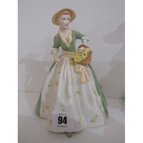 94 - DOULTON FIGURES, collection of 3 Royal Doulton figures including 