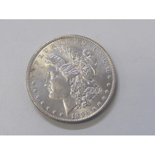 19 - 1896 USA ‘Morgan’ silver dollar in high grade, a good example