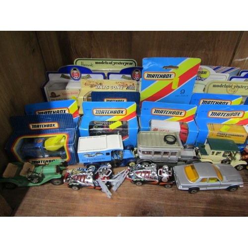 194 - DIECAST MODELS, shelf of mainly Matchbox diecast models in boxes, also Oxford models in boxes, Match... 
