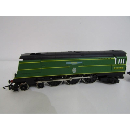 205 - HORNBY RAILWAYS, boxed 00 gauge locomotive with tender, boxed SR Battle of Britain locomotive 