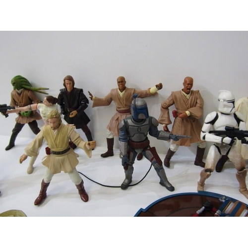 227 - STAR WARS, collection of modern era Star Wars figures from the film Attack of the Clones & Revenge o... 