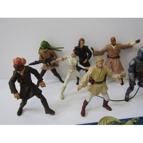 227 - STAR WARS, collection of modern era Star Wars figures from the film Attack of the Clones & Revenge o... 