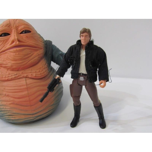 231 - STAR WARS, modern era Star Wars figures Jabba the Hutt & Hans Solo