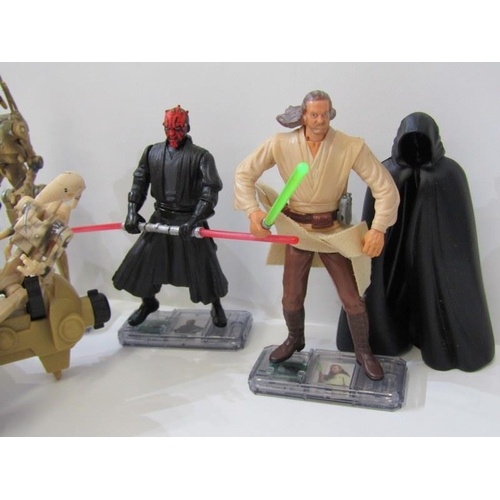 233 - STAR WARS, modern era Star Wars figures from the film The Phantom Menace including Darth Maul, Qui G... 