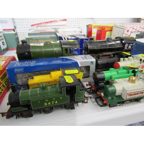 242 - RAILWAYS, various locomotives -collection of mainly Hornby 00 gauge locos, Dapol N gauge class 50 Si... 