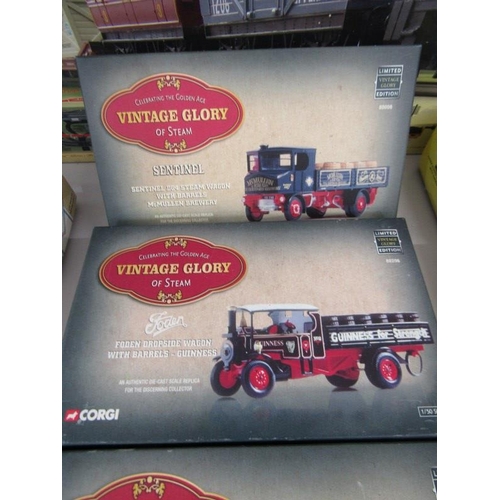 259 - HORNBY,  Vintage Glory of Steam , 5 boxed Vintage Glory of Steam models; Foden Steam Wagon Whitbread... 