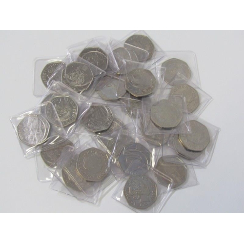 30 - Full set of 2012 London Olympic 50 pences x 29.  This includes the scarcer football offside rule, ju... 