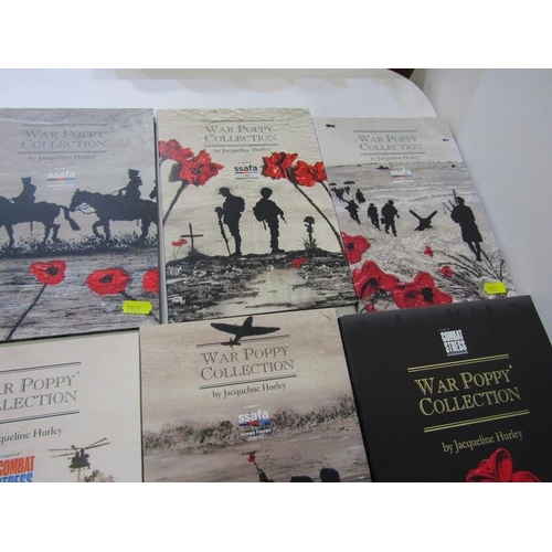 32 - War Poppy photographic Medallion Collections by Jacqueline Hurley x 10.  A tribute to ‘Our Heroes’ i... 