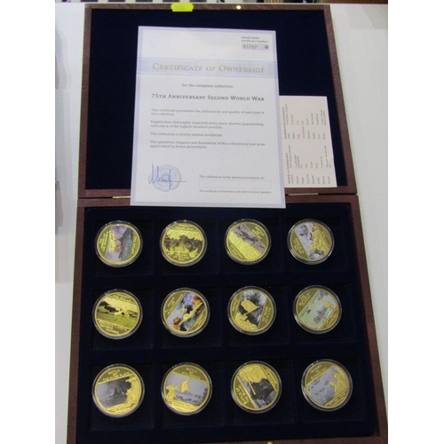 33 - RAF Centenary photographic medallion collections, WW1, 75th Anniversary of WW2, RAF official collect... 
