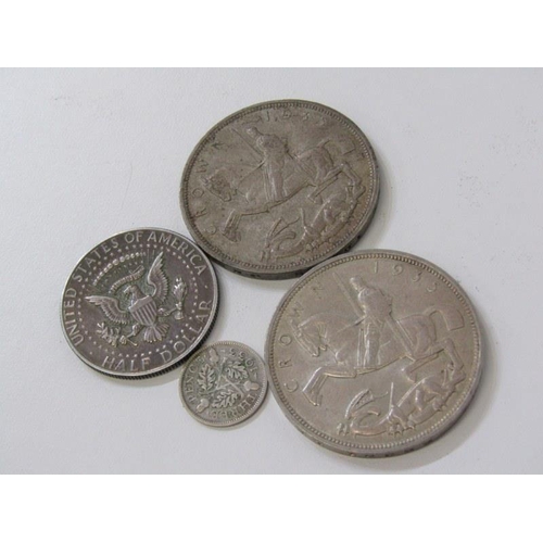 34 - Pre-1920 silver including 1888 halfcrown (worn), 1887 shillings x2, 1890 shilling & threepences x4, ... 