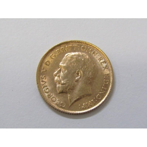 4 - 1912 George V gold half sovereign in high grade
