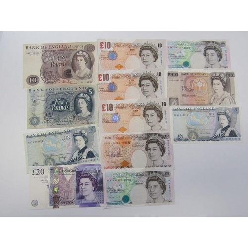 93 - Bank of England Banknotes: Bailey twenty pounds; Hollom, Kentfield, Gill, Bailey, Salmon, Cleland te... 