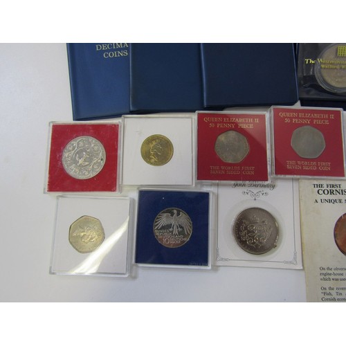 51 - Shoe box of mostly 20th century GB crowns to farthings, including a £5 Millennium crown, 1986 £2 x2;... 