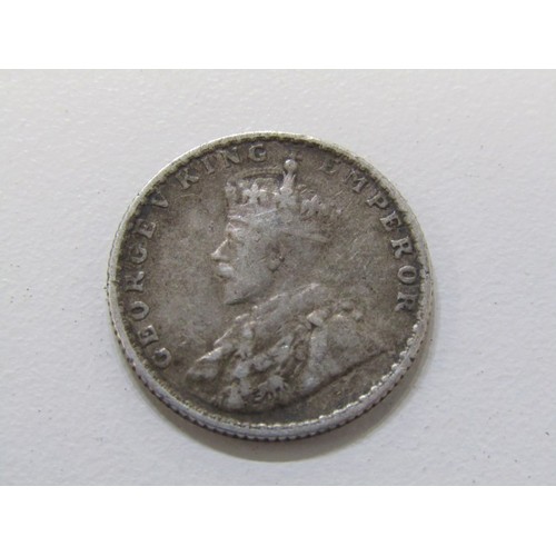 16 - World silver, including French francs x3, quarter rupee, nickel & dimes, threepences x 10 etc. 61 gr... 