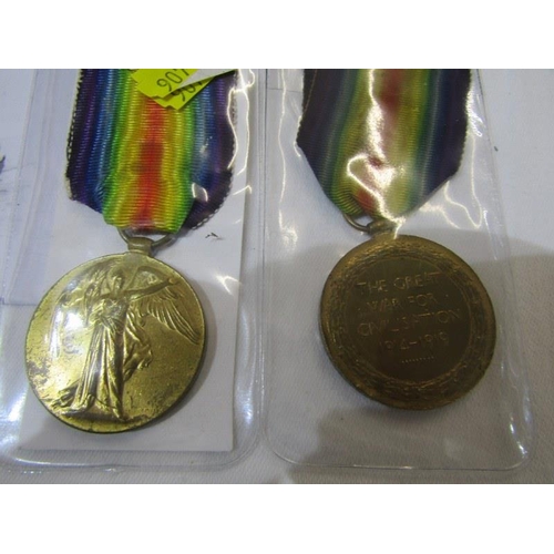 424 - WWI MEDALS, 1914-18 victory medal to K30424 L. Reed, Stoker First Class Royal Navy, with copy of war... 