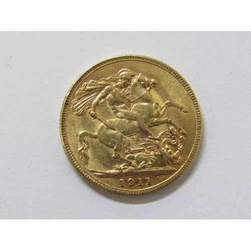 36 - GOLD SOVEREIGN, George V 1912 gold sovereign, higher grade