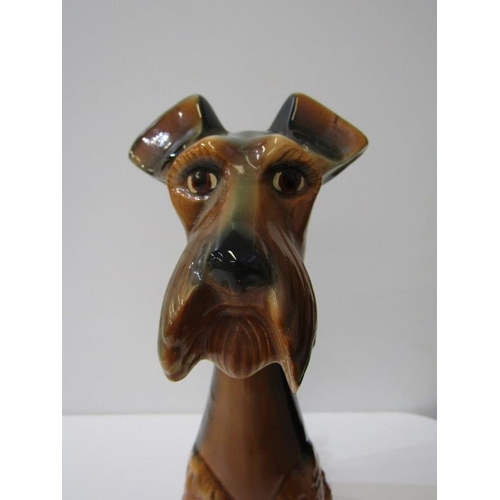 388 - JENNA, Retro Dutch model of high necked, seated  terrier dog figure, by Jenna of Holland, pattern no... 