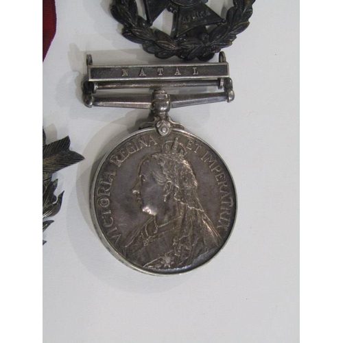 420 - MILITARIA, selection of 19th & 20th Century medals, badges, etc, including Queen South Africa medal ... 