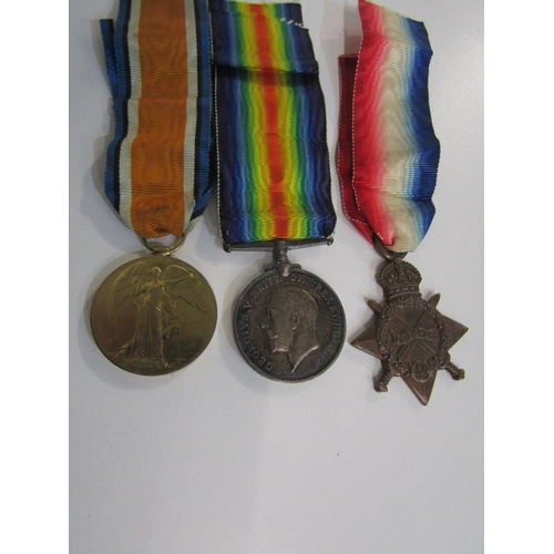 421 - WWI GROUP 3 MEDALS, War & Defence medal, 1914 /15 Star to 69627 Sapre S Loft Re