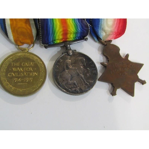 421 - WWI GROUP 3 MEDALS, War & Defence medal, 1914 /15 Star to 69627 Sapre S Loft Re