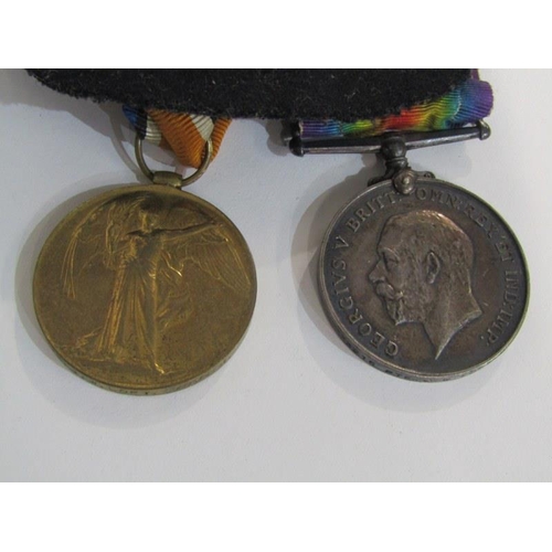 423 - WWI PAIR OF MEDALS, War & Defence medals to 33216 Pte J W Loft, Yorkshire Regiment