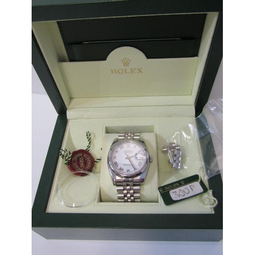 48 - ROLEX, Rolex Oyster Perpetual date stainless steel gent's wrist watch, reference number 116200, seri... 