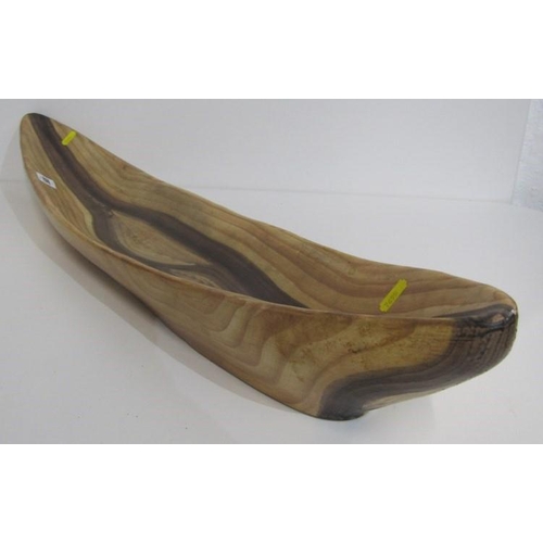 394 - RETRO, Vallauris Grandjen Jourdan, a wood grain ceramic platter, 75cm length