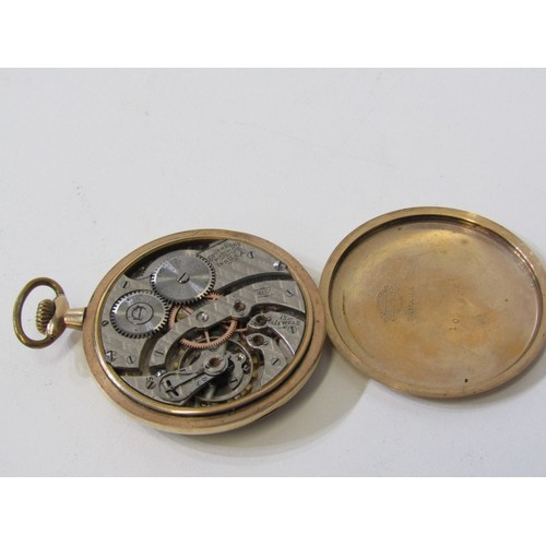 223 - PLATED FOB WATCH, South Bend gold plated fob watch