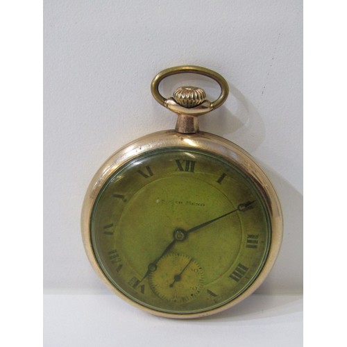 223 - PLATED FOB WATCH, South Bend gold plated fob watch