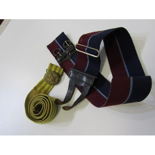 102 - MILITARY, Russian military uniform belt and 1 other