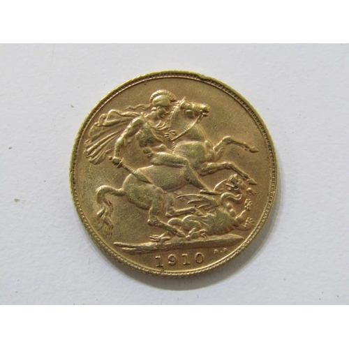 154 - GOLD SOVEREIGN, Edward VII 1910 gold sovereign