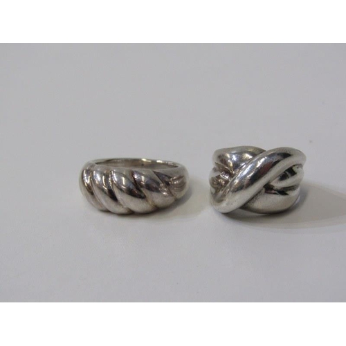 219 - 5 SILVER RINGS, selection of designs, some stone set, various sizes