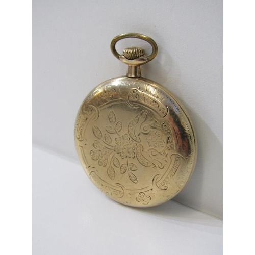 223 - PLATED FOB WATCH, South Bend gold plated fob watch