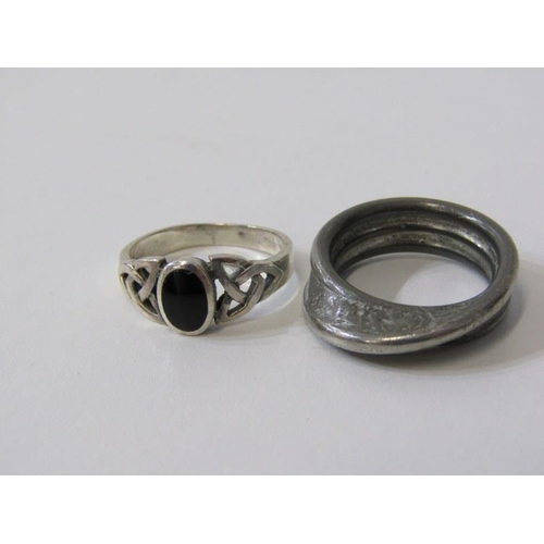 232 - DRESS RINGS, assorted silver and other dress rings, stone set, various sizes, 7 in total