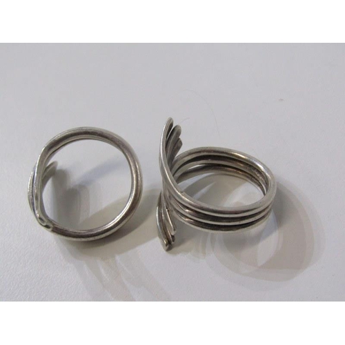 238 - 5 SILVER RINGS, 5 assorted silver rings, some stone set, various sizes