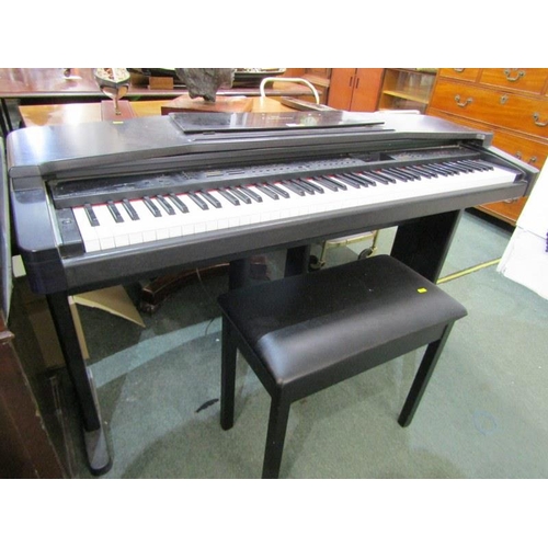 850 - YAMAHA CLAVINOVA ELECTRIC KEYBOARD & STOOL