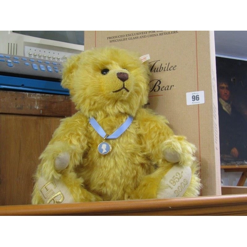 96 - STEIFF, limited edition Golden Jubilee teddy bear with original box