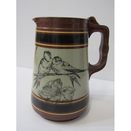 26 - ADVERTISING, 'Tusker Beer' elephant jug, Dresser-style red glazed jug and 3 other pieces