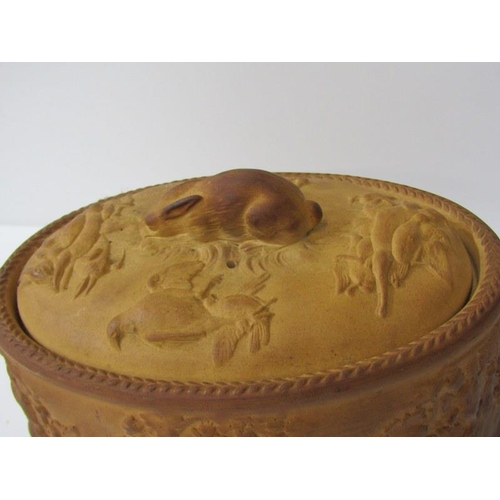 34 - 19TH CENTURY WEDGWOOD, game ware oval game casserole (some defects)