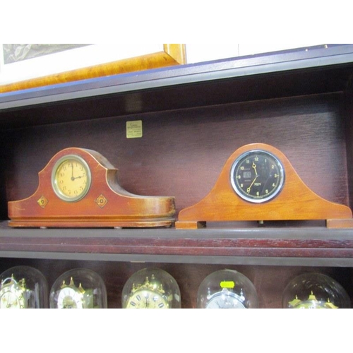 58 - SMITH'S CAR CLOCK CONVERTED TO MANTEL CLOCK, together with 1 other vintage mantel clock