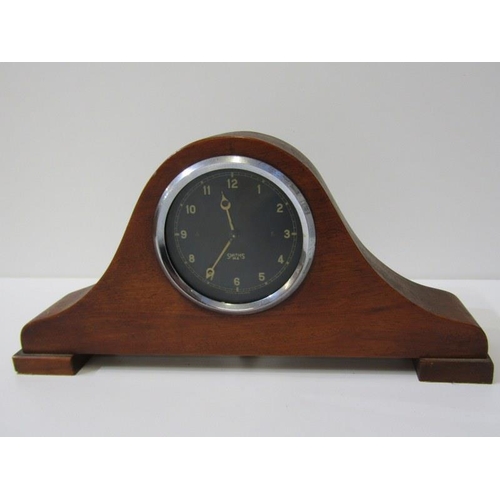 58 - SMITH'S CAR CLOCK CONVERTED TO MANTEL CLOCK, together with 1 other vintage mantel clock