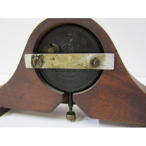 58 - SMITH'S CAR CLOCK CONVERTED TO MANTEL CLOCK, together with 1 other vintage mantel clock