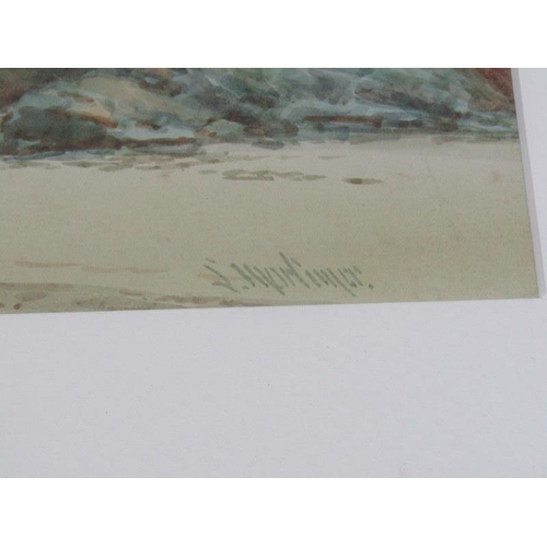 84 - LEWIS MORTIMER, signed watercolour 'Coastal Scene'