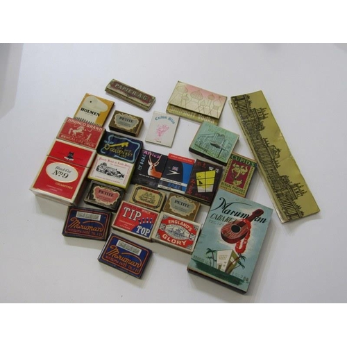 99 - SMOKING ACCESSORIES, vintage cigar box containing cigarette lighters, matches, pipes etc