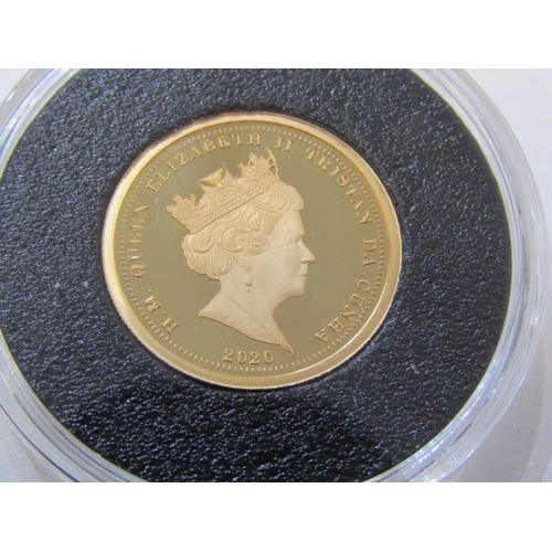 3 - GOLD PROOF ONE POUND 2020 gold proof one pound featuring St George & the Dragon. 8 grams of 22 carat... 