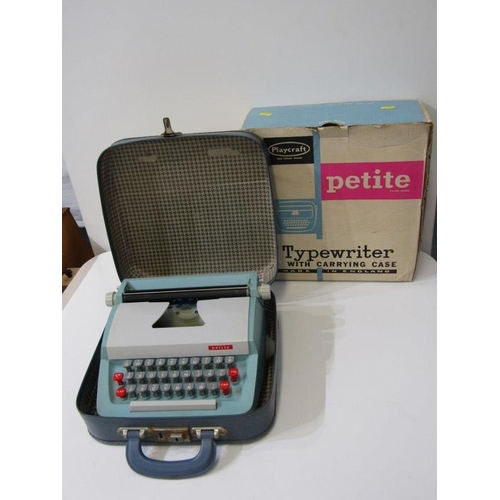 15 - RETRO CHILD'S  PETITE TYPEWRITER by Playcraft in carrying case