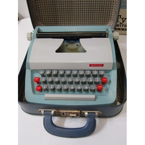 15 - RETRO CHILD'S  PETITE TYPEWRITER by Playcraft in carrying case