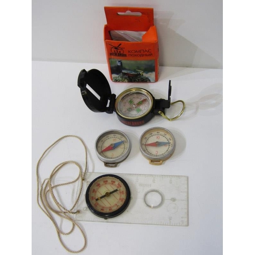53 - POCKET COMPASSES, collection of 4 pocket compasses